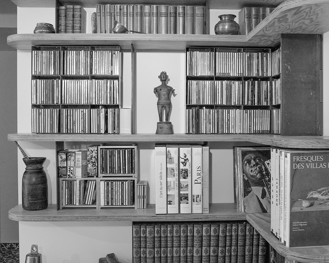 Bibliothèque bois et metal