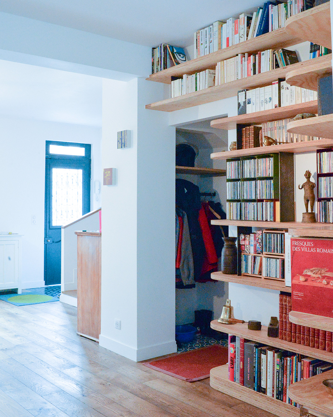 Bibliothèque bois et metal