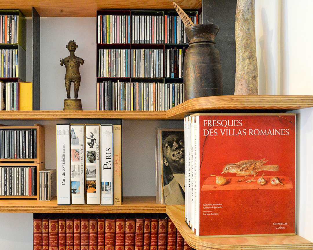 Bibliothèque bois et metal