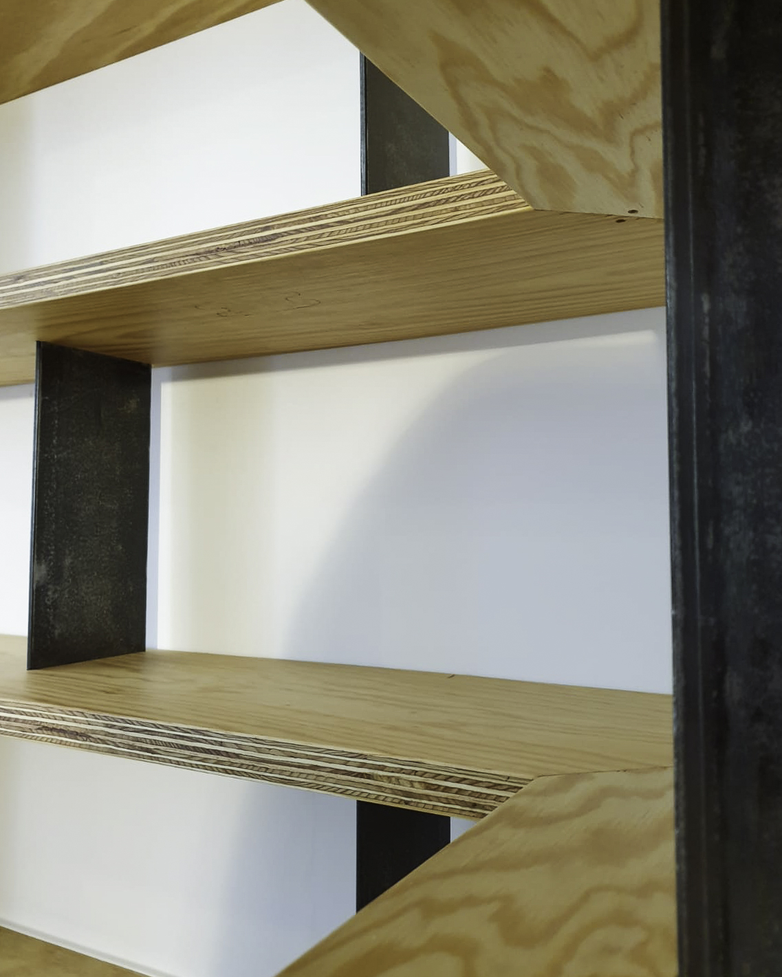 Bibliothèque bois et metal
